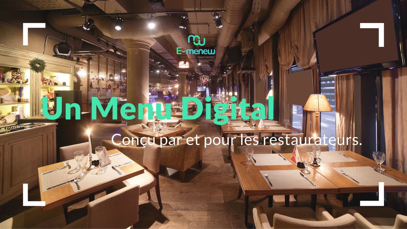 menu digital pour restaurateurs